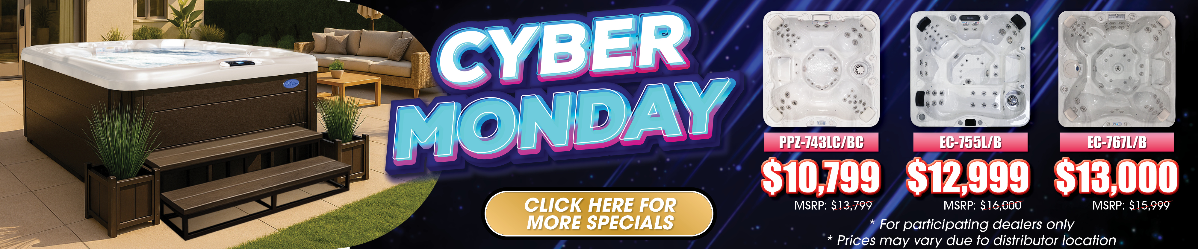 Calspas hot tub being used in a family setting - Novi